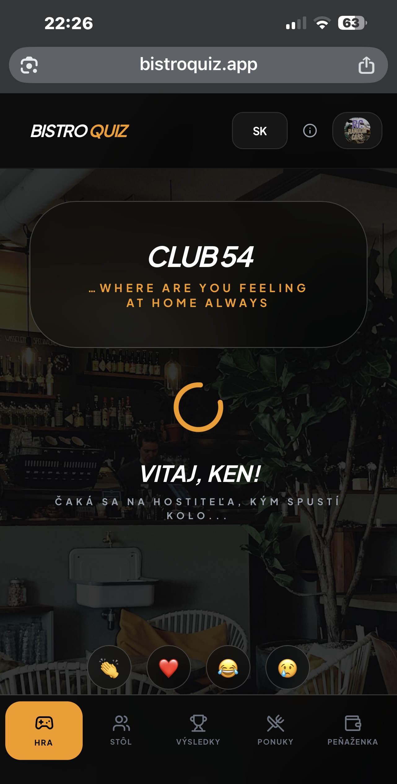 BistroQuiz Experience