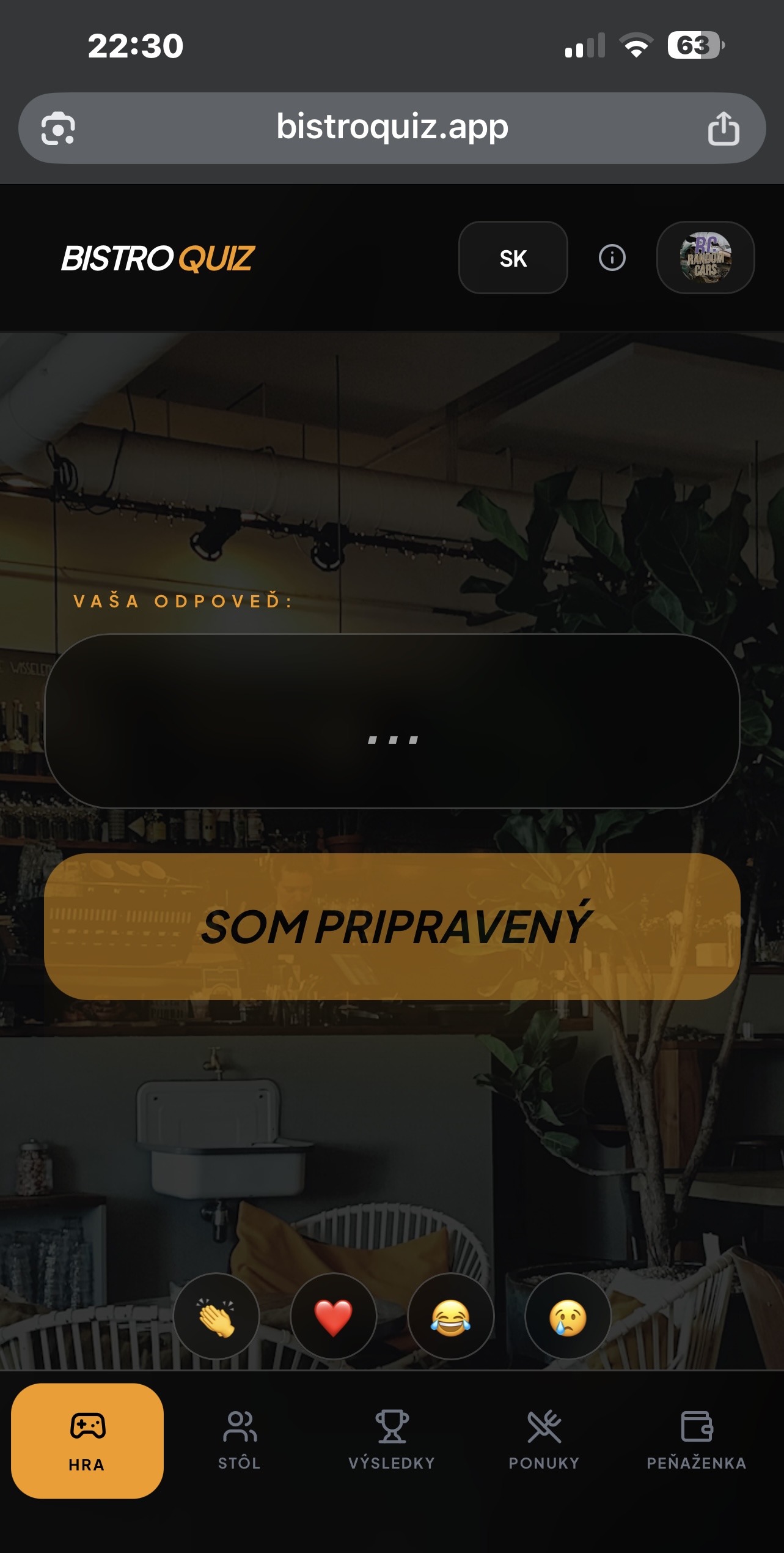 BistroQuiz Experience